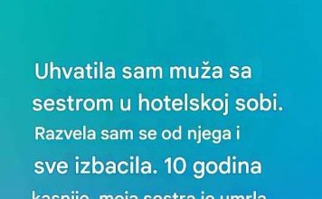 Uhvatila sam muža sa sestrom u hotelskoj sobi…