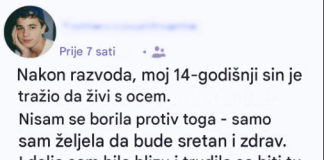 Pustila je sina da živi sa ocem, a onda shvatila da mu je hitno potrebna pomoć: Tišina četrnaestogodišnjaka skrivala je bolnu istinu
