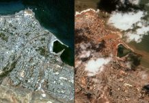 GRAD IZGLEDA KAO DA JE BOMBARDOVAN: Jezivi satelitski snimci Libije, broj mrtvih premašio 5.300 (VIDEO)