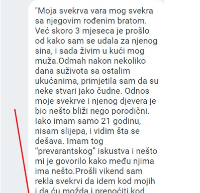 Moja svekrva vara mog svekra sa njegovim rođenim bratom….