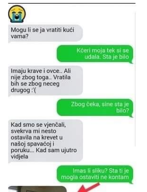 KĆERKA ŽELI DA SE VRATI KUĆI, A TEK SE UDALA: Kad mi je uslikala sta joj je svekrva ostvarila na krevet u sobi, POZLILO MI, VRAĆAM JE KUĆI MOMENTALNO!
