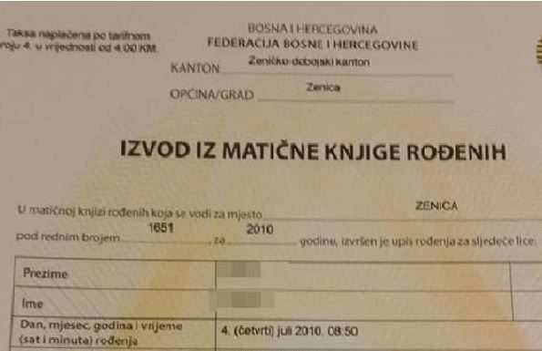 OVO IMA SAMO NA BRDOVITOM BALKANU: Kada je otac UGLEDAO RODNI LIST KĆERKE, nije mogao sebi doći od šoka! (FOTO)