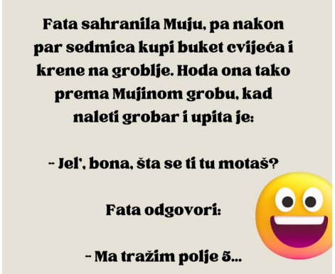Fata sahranila Muju, pa nakon par sedmica…