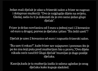 Priča: Dječak i frizer