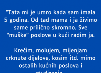 U dobi od pet godina tragično sam izgubila oca…