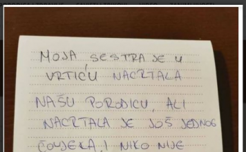 Moja sestra je nacrtala našu porodicu u vrtiću, ali je nacrtala i osobu koju nije poznavala: Kada je tetka pitala ko je on, sestra je rekla…