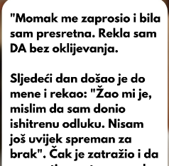 “Rekla sam DA kada me momak zaprosio”