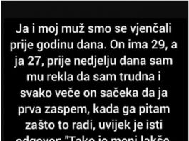 JA I MOJ MUŽ SMO SE VJENČALI PRIJE GODINU DANA