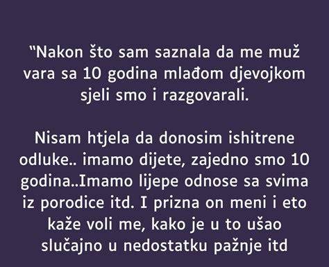 Nakon što sam saznala da me muž vara…