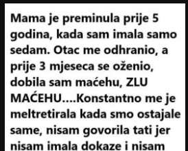 Moja majka je umrla prije pet godina kada sam imao sedam godina. Otac me izdržava, oženio se prije tri mjeseca…