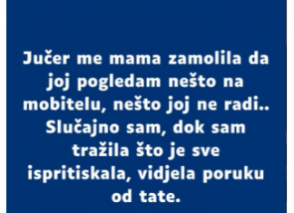 “Jučer me mama zamolila da joj pogledam nešto na mobitelu…”