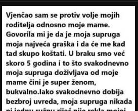“Vjenčao sam se protiv volje mojih roditelja odnosno moje mame”