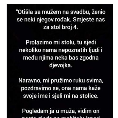 “Otišla sam sa mužem na svadbu a on je tu pokazao svoje lice…”