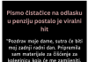 Pismo cistacice na odlasku u penziju postalo je viralni hit