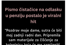 Pismo cistacice na odlasku u penziju postalo je viralni hit