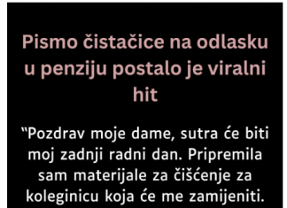 Pismo cistacice na odlasku u penziju postalo je viralni hit