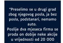 “Preselimo se u drugi grad zbog njegovog posla…”