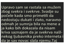 “Rastala sam se mužem radi svekra i svekrve- SVE JE PUKLO…”