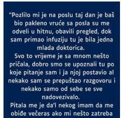 “Pozlilo mi je na poslu taj dan”