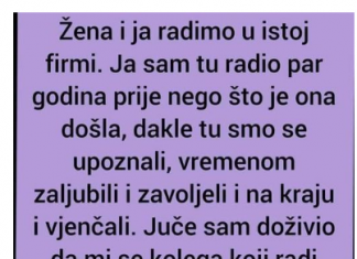 “Žena i ja radimo u istoj firmi…”