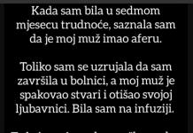 “Muž me prevario kada sam bila u sedmom mjesecu trudnoće”