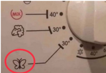 ZNATE LI ŠTA ZNAČI OZNAKA LEPTIR NA VEŠ MAŠINI: Veoma je korisna, a mnogi je ne koriste