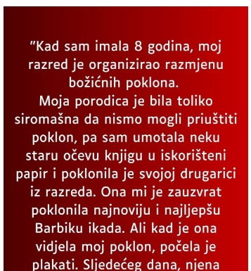 “Kad sam imala 8 godina…”