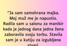 “Ja sam samohrana majka…”