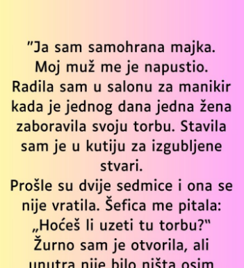 “Ja sam samohrana majka…”