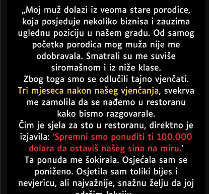 „Moj muž dolazi iz veoma stare porodice…”