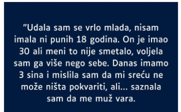 “Udala sam se vrlo mlada…”