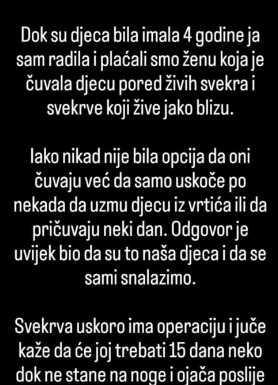 Svekrva uskoro ima operaciju, a ja ne želim da..