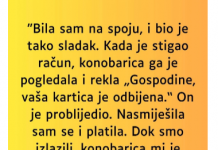 “Bila sam na spoju, i bio je tako sladak…”