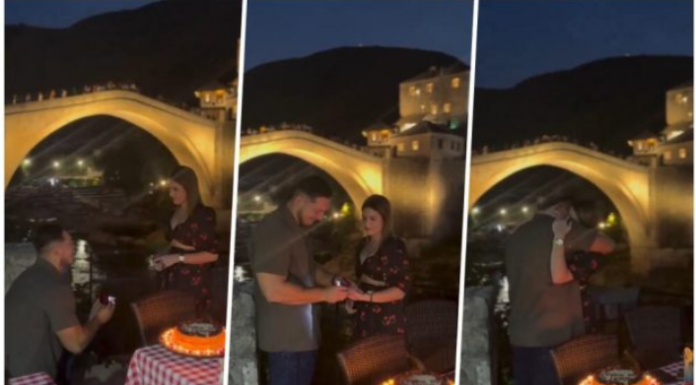 “BOLJE DA JU JE ZAPROSIO UZ PUNJENE PAPRIKE” Snimak prosidbe iz Mostara preplavio mreže: “Ja bih ustala i otišla” (VIDEO)
