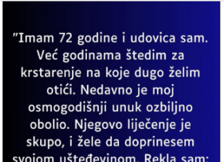 “Imam 72 godine i udovica sam…”