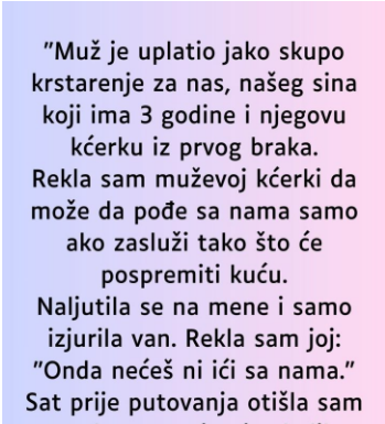 “Muž je uplatio jako skupo krstarenje za nas…”