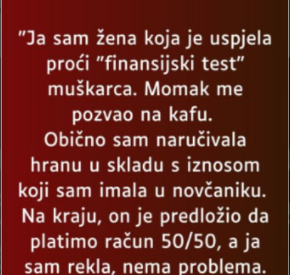 JA SAM ŽENA K0JA JE USPJELA PR0ĆI FINANSIJSKI TEST MUŠKARCA..