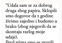“Udala sam se za prijatelja zbog papira – a sada ne znam šta da radim”