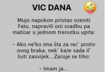 VIC DANA: Mujo i Fata pred matičarem