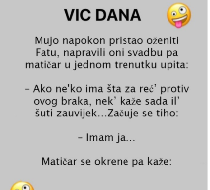 VIC DANA: Mujo i Fata pred matičarem