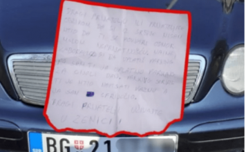 Beograđani turistički došli u Zenicu a kada su se vratili iz šetnje zatekla ih poruka na parkingu! (FOTO)