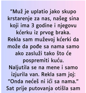“Muž je uplatio jako skupo krstarenje za nas…”