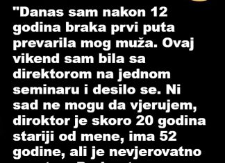 “Danas sam prvi put prevarila mog muža…”