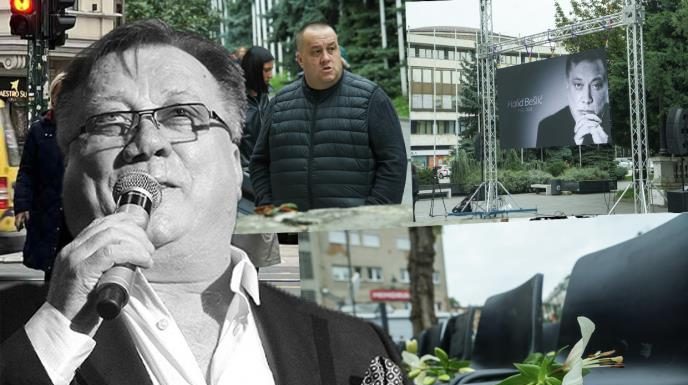 SARAJEVO DANAS ISPRAĆA HALIDA BEŠLIĆA: Na svakom ćošku pevačeva slika, jake policijske snage pre sahrane, a sin Dino skupio snagu – došao ranije samo zbog ovog