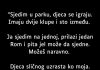 “Sjedim u parku, djeca se igraju. Imaju dvije klupe i sto između”