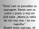 Sinoć sam se posvađao sa suprugom…