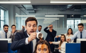 Prosuo joj je kafu na bluzu i mislio da je završio posao – par minuta kasnije molio je za oproštaj!
