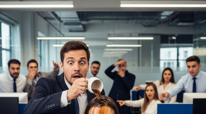 Prosuo joj je kafu na bluzu i mislio da je završio posao – par minuta kasnije molio je za oproštaj!