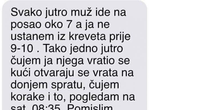 Moram priznati da moj suprug na posao odlazi oko 7 sati ujutro, dok ja inače ne ustajem iz kreveta do 9-10 sati.