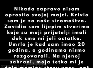 “Nikada zapravo nisam oprostio svojoj majci…”